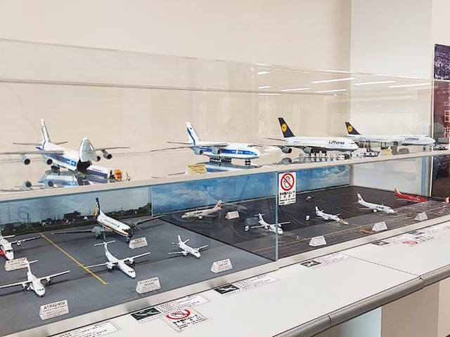飛行機の模型の数々