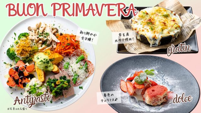 BUON PRIMAVERA 彩り鮮やか 全8種! 常呂産 ホタテ使用! Antipasto gratin 春色のティラミス♪ dolce